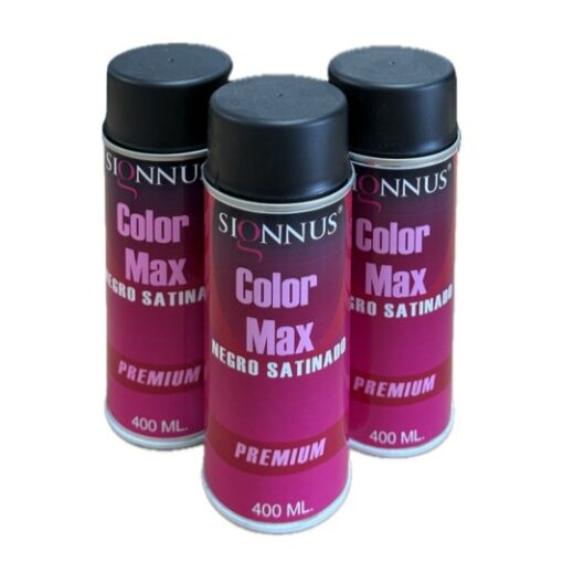 NEGRO SATINADO SPRAY PINTURA COLOR NITRO 03-5021